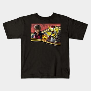 Kamen Rider Baron Side-by-Side   (style #1) Kids T-Shirt